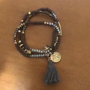 Trio of stretchy bracelets